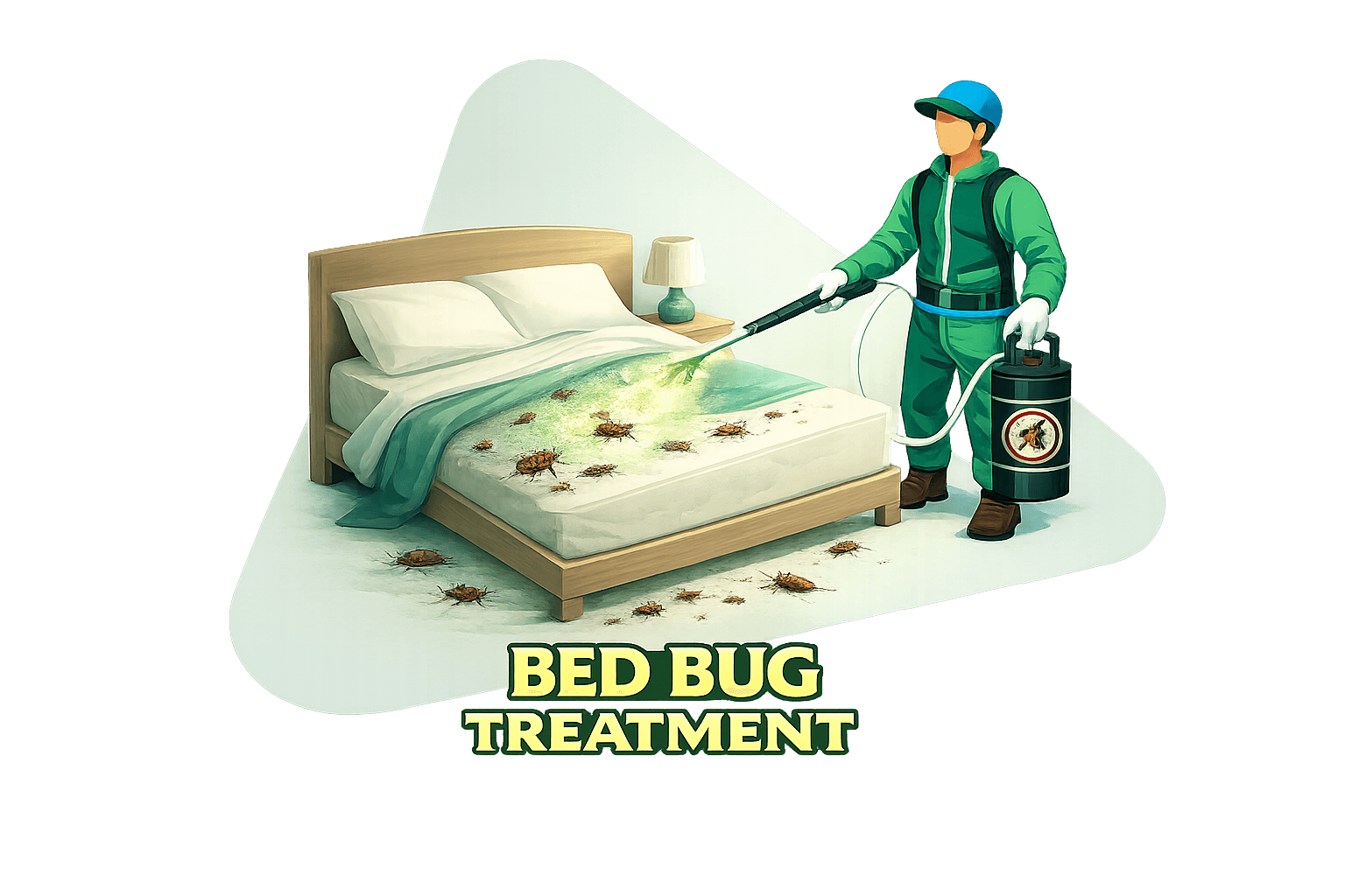 Professional bed bug treatment for mattresses and sofas