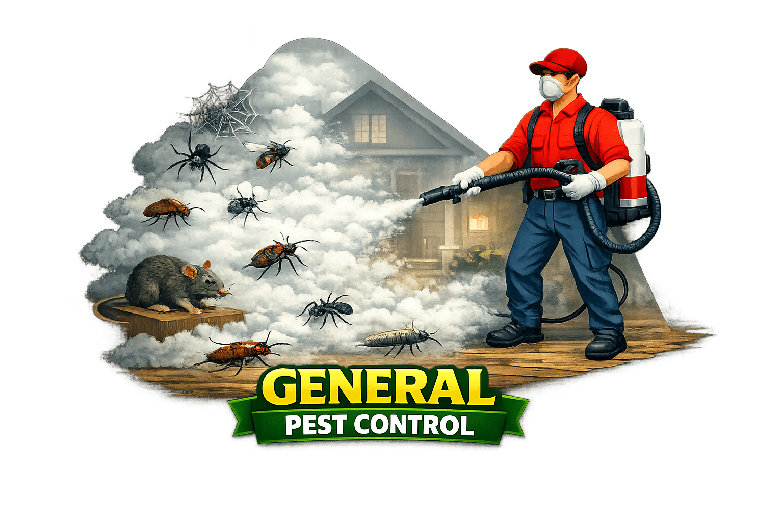 Routine pest control treatment for home and office